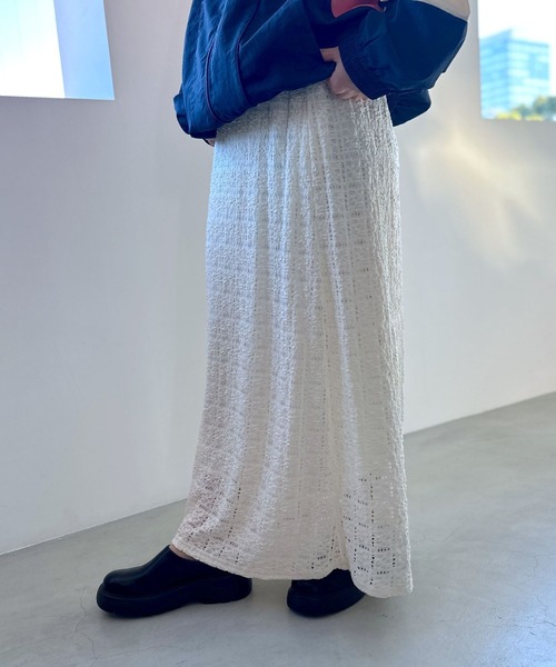 LEPSIM（レプシィム）の「レーススカート　994416（スカート・レディース・ブラック/キナリ・FREE）」の3枚目の写真