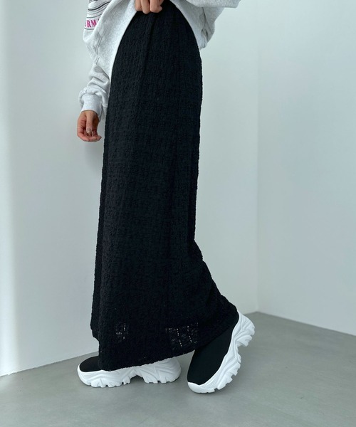 LEPSIM（レプシィム）の「レーススカート　994416（スカート・レディース・ブラック/キナリ・FREE）」の8枚目の写真