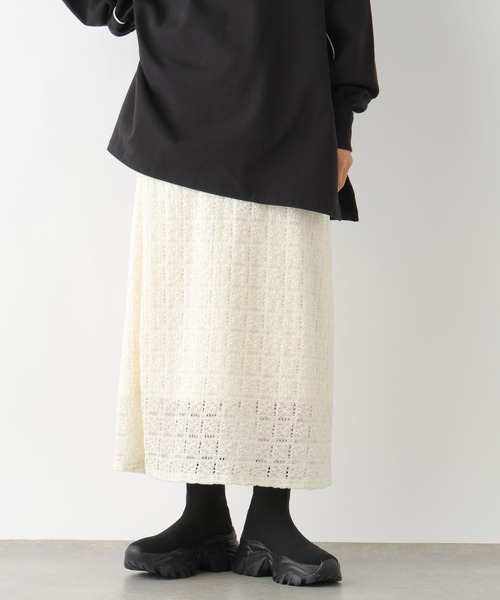 LEPSIM（レプシィム）の「レーススカート　994416（スカート・レディース・ブラック/キナリ・FREE）」の11枚目の写真