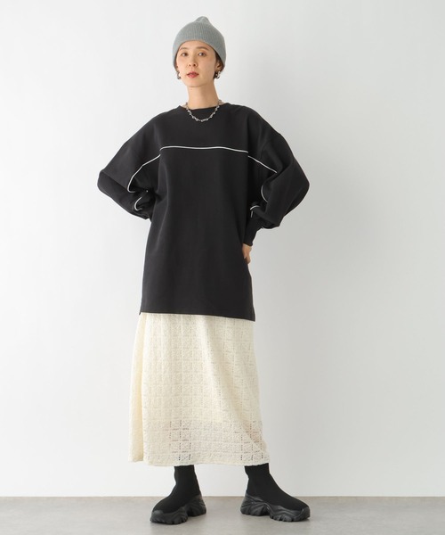 LEPSIM（レプシィム）の「レーススカート　994416（スカート・レディース・ブラック/キナリ・FREE）」の14枚目の写真