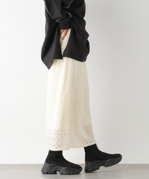 LEPSIM（レプシィム）の「レーススカート　994416（スカート・レディース・ブラック/キナリ・FREE）」の13枚目の写真