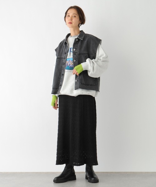 LEPSIM（レプシィム）の「レーススカート　994416（スカート・レディース・ブラック/キナリ・FREE）」の20枚目の写真