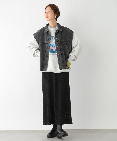 LEPSIM（レプシィム）の「レーススカート　994416（スカート・レディース・ブラック/キナリ・FREE）」の21枚目の写真