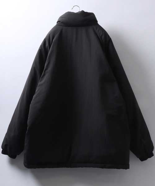 Salong hameu（サロン ハミュー）の「LEVEL7 JACKET フェイクダウン ミリタリージャケット メンズ レディース/中綿アウター/ミリタリーコート（ダウンジャケット/コート・メンズ・チャコールグレー/ブラック・LL/M/L）」の3枚目の写真