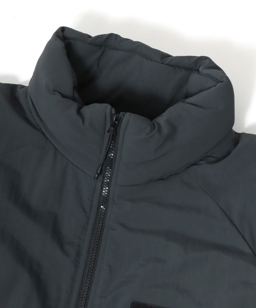 Salong hameu（サロン ハミュー）の「LEVEL7 JACKET フェイクダウン ミリタリージャケット メンズ レディース/中綿アウター/ミリタリーコート（ダウンジャケット/コート・メンズ・チャコールグレー/ブラック・LL/M/L）」の5枚目の写真