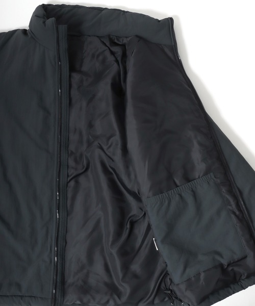 Salong hameu（サロン ハミュー）の「LEVEL7 JACKET フェイクダウン ミリタリージャケット メンズ レディース/中綿アウター/ミリタリーコート（ダウンジャケット/コート・メンズ・チャコールグレー/ブラック・LL/M/L）」の13枚目の写真