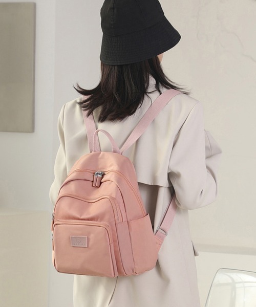 Miniministore（ミニミニストア）の「ミニリュックサック 多収納 レディース（バックパック/リュック・レディース・ブラック/ピンク/ミント/ベージュ/ワインレッド/ネイビー/パープル/ダークグレー/ダークグリーン・FREE）」の15枚目の写真