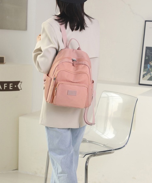 Miniministore（ミニミニストア）の「ミニリュックサック 多収納 レディース（バックパック/リュック・レディース・ブラック/ピンク/ミント/ベージュ/ワインレッド/ネイビー/パープル/ダークグレー/ダークグリーン・FREE）」の16枚目の写真