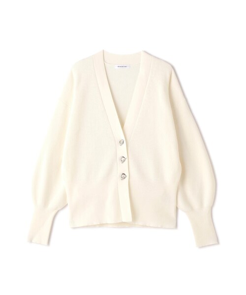カーディガン 「ハトメニットシリーズ」フォルムカーディガン ペプラムフォルムカーディガン／ナチュラルビューティーベーシック