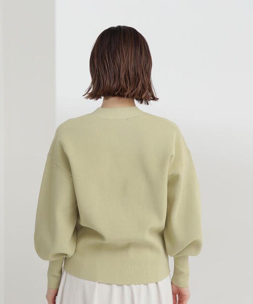 カーディガン 「ハトメニットシリーズ」フォルムカーディガン ペプラムフォルムカーディガン／ナチュラルビューティーベーシック