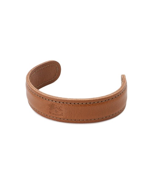 IL BISONTE(イルビゾンテ)の「IL BISONTE / ORIGINAL LEATHER / バングル(バングル/リストバンド・レディース・レンガ/ダークブラウン/レッド/グリーン/ブラック/ホワイト/ネイビー/オレンジ/グレー/ナチュラル/ライトブラウン/オリーブ・2/1)」の7枚目の写真