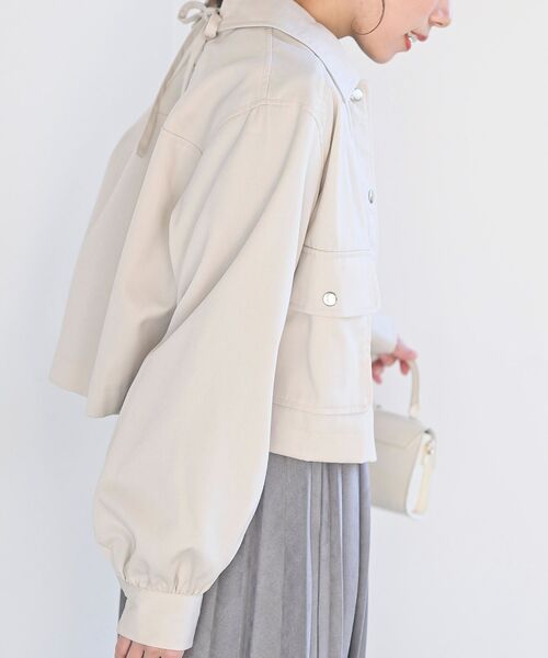 rps（アールピーエス）の「ＢＡＣＫレースアップショートジャケット（デニムジャケット・レディース・ブルー/ミント/アイボリー・フリー）」の11枚目の写真