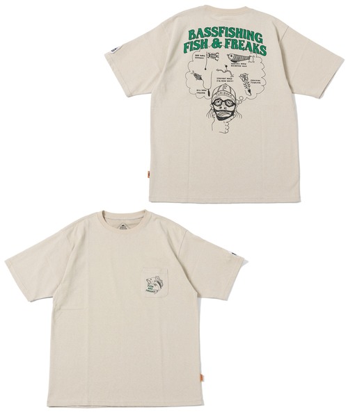 KRIFF MAYER（クリフメイヤー）の「ウェットプロテクト半袖ポケT(釣り)（Tシャツ/カットソー・メンズ・オフホワイト/チャコール/ライトグリーン/オレンジ/ベージュ・LARGE/MEDIUM/X-LARGE）」の3枚目の写真