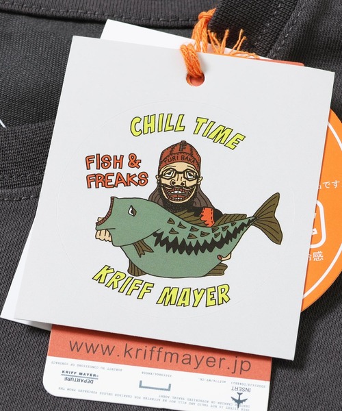 KRIFF MAYER（クリフメイヤー）の「ウェットプロテクト半袖ポケT(釣り)（Tシャツ/カットソー・メンズ・オフホワイト/チャコール/ライトグリーン/オレンジ/ベージュ・LARGE/MEDIUM/X-LARGE）」の17枚目の写真