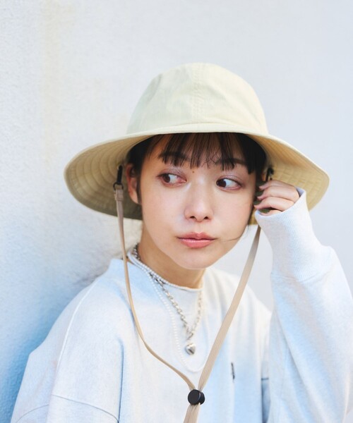 SUBLIME(サブライム)の「SUBLIME × FREAK'S STORE/サブライム × フリークスストア 別注 SAFARI METRO HAT / サファリ メトロ ハット(ハット・レディース・ブラック/ブルー/ベージュ・ONE SIZE)」の3枚目の写真