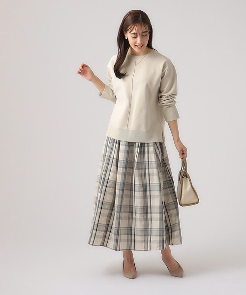 DRESKIP（ドレスキップ）の「◆女性らしいボリューム感 ギャザースカート（スカート・レディース・ブラック/ライトオレンジ系/ホワイト系4・04/03/02）」の18枚目の写真