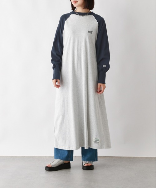 LEPSIM（レプシィム）の「【DISCUS／ディスカス】ラグランワンピース　107112（ワンピース・レディース・ネイビー/ブラック/グリーン・FREE）」の3枚目の写真