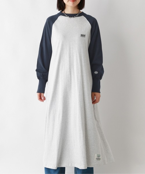 LEPSIM（レプシィム）の「【DISCUS／ディスカス】ラグランワンピース　107112（ワンピース・レディース・ネイビー/ブラック/グリーン・FREE）」の6枚目の写真