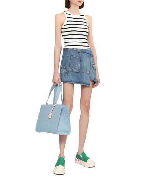 BAPY BY A BATHING APE（ベイピーバイアベイシングエイプ）の「BAPYOGO EMBOSSED DENIM TOTE BAG（トートバッグ・レディース・ブルー系その他・FREE）」の3枚目の写真