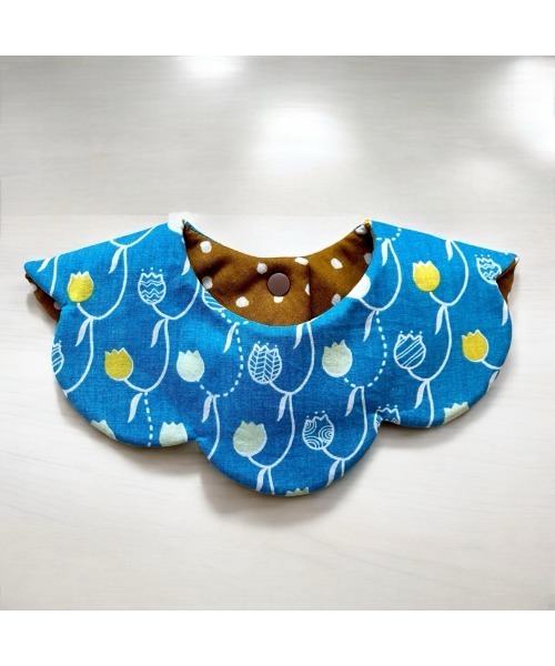 スタイ・よだれかけ H107 hanakago】北欧チューリップ/ベビースタイ / ビブ/よだれかけ(SU