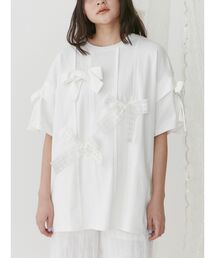 merry jenny | ピンタックリボンBig Tee(Tシャツ/カットソー)
