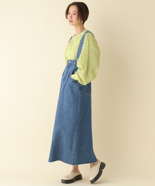 LEPSIM（レプシィム）の「ポコポコ長袖プルオーバー　104254（Tシャツ/カットソー・レディース・オフホワイト/ブラック/ライム・FREE）」の15枚目の写真