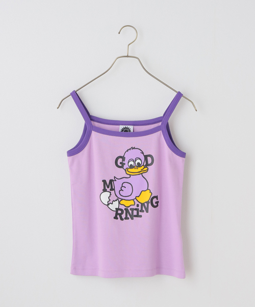 GOOD MORNING TAPES(グッドモーニングテープ)の「【GOOD Morning Tapes/グッドモーニングテープス】 Duck Singlet Top:キャミソール(キャミソール・レディース・パープル系その他・SMALL)」の1枚目の写真