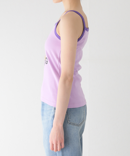 GOOD MORNING TAPES(グッドモーニングテープ)の「【GOOD Morning Tapes/グッドモーニングテープス】 Duck Singlet Top:キャミソール(キャミソール・レディース・パープル系その他・SMALL)」の4枚目の写真