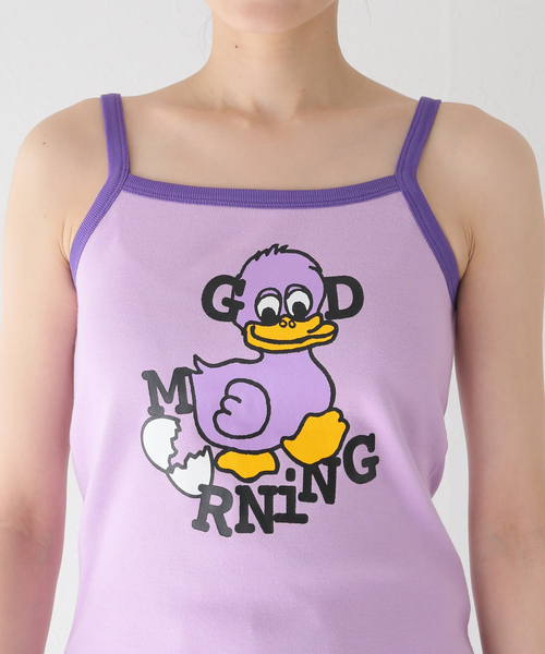 GOOD MORNING TAPES(グッドモーニングテープ)の「【GOOD Morning Tapes/グッドモーニングテープス】 Duck Singlet Top:キャミソール(キャミソール・レディース・パープル系その他・SMALL)」の6枚目の写真