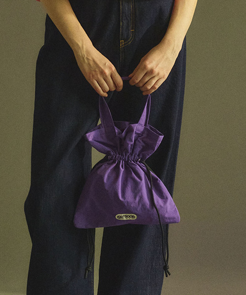 OUTDOOR PRODUCTS Usual Things（アウトドアプロダクツユージュアルシングス）の「EVERYDAY BAG SMALL（ハンドバッグ・レディース・ネイビー/パープル/ホワイト/グリーン/ブラック・FREE）」の5枚目の写真
