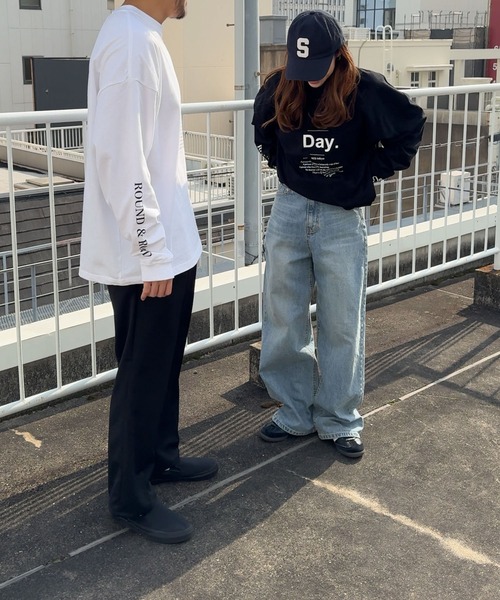 CANAL JEAN（キャナルジーン）の「1975 TOKYO　Day.ロンT（Tシャツ/カットソー・レディース・ホワイト/ブラック・MEDIUM/LARGE）」の12枚目の写真