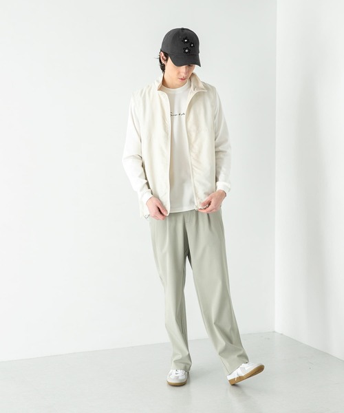 SENSE OF PLACE by URBAN RESEARCH（センスオブプレイスバイアーバンリサーチ）の「トラックナイロンベスト（ベスト・メンズ・ブラック/アイボリー・LARGE/MEDIUM）」の3枚目の写真