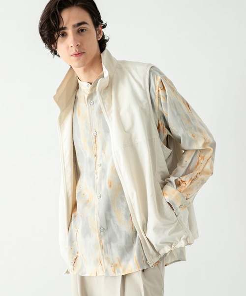 SENSE OF PLACE by URBAN RESEARCH（センスオブプレイスバイアーバンリサーチ）の「トラックナイロンベスト（ベスト・メンズ・ブラック/アイボリー・LARGE/MEDIUM）」の5枚目の写真