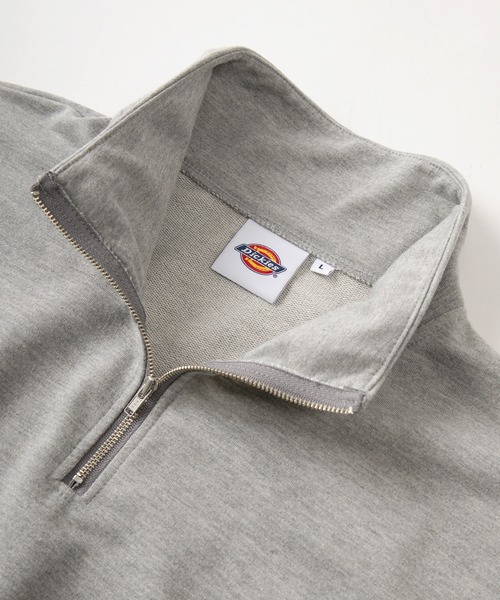 Dickies(ディッキーズ)の「【0】【Dickies/ディッキーズ】半袖ハーフジップ スウェット オーバルロゴ刺繍&ピスネーム ワンポイントカットソー /ビッグシルエット(スウェット・メンズ・ネイビー/ブラック/グレー/オートミール・L/M)」の7枚目の写真