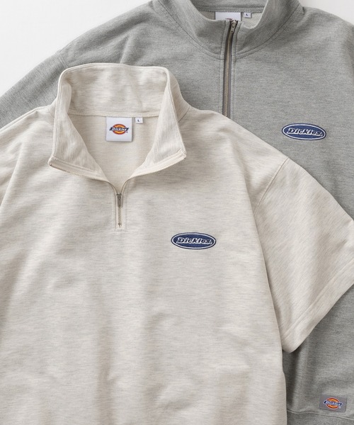 Dickies(ディッキーズ)の「【0】【Dickies/ディッキーズ】半袖ハーフジップ スウェット オーバルロゴ刺繍&ピスネーム ワンポイントカットソー /ビッグシルエット(スウェット・メンズ・ネイビー/ブラック/グレー/オートミール・L/M)」の19枚目の写真