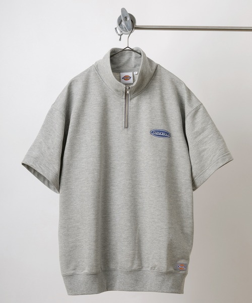 Dickies(ディッキーズ)の「【0】【Dickies/ディッキーズ】半袖ハーフジップ スウェット オーバルロゴ刺繍&ピスネーム ワンポイントカットソー /ビッグシルエット(スウェット・メンズ・ネイビー/ブラック/グレー/オートミール・L/M)」の20枚目の写真