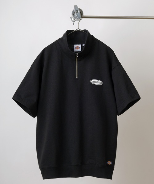 Dickies(ディッキーズ)の「【0】【Dickies/ディッキーズ】半袖ハーフジップ スウェット オーバルロゴ刺繍&ピスネーム ワンポイントカットソー /ビッグシルエット(スウェット・メンズ・ネイビー/ブラック/グレー/オートミール・L/M)」の21枚目の写真