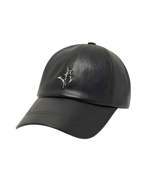 LIBERE(リベーレ)の「CLASSIC LEATHER CAP(キャップ・メンズ・ブラック・FREE)」の2枚目の写真
