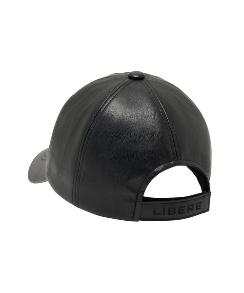 LIBERE(リベーレ)の「CLASSIC LEATHER CAP(キャップ・メンズ・ブラック・FREE)」の4枚目の写真