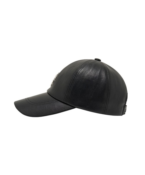 LIBERE(リベーレ)の「CLASSIC LEATHER CAP(キャップ・メンズ・ブラック・FREE)」の5枚目の写真
