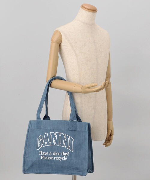 GANNI（ガニー）の「GANNI/ガニー LARGE CANVAS TOTE BAG / A5575 