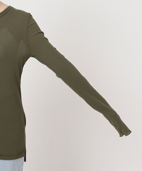 EMILY WEEK(エミリーウィーク)の「《追加》パウダリーコットンプルオーバー(Tシャツ/カットソー・レディース・カーキ/ホワイト・FREE)」の18枚目の写真