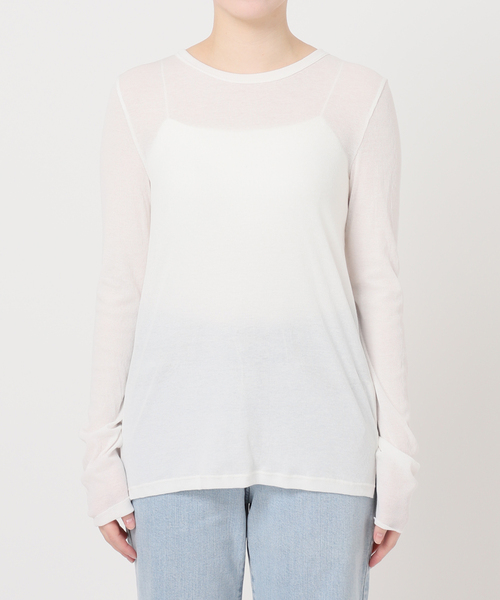 EMILY WEEK(エミリーウィーク)の「《追加》パウダリーコットンプルオーバー(Tシャツ/カットソー・レディース・カーキ/ホワイト・FREE)」の22枚目の写真