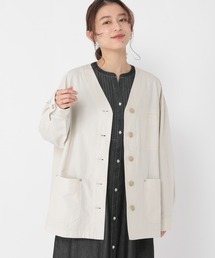 studio CLIP | リップストップノーカラージャケット(ノーカラージャケット)