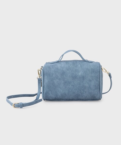 OPAQUE.CLIP(オペークドットクリップ)の「◆【2WAY】スクエアボストンバッグ(ボストンバッグ・レディース・ブルー/ブラック/スモーキーグリーン系・00)」の5枚目の写真