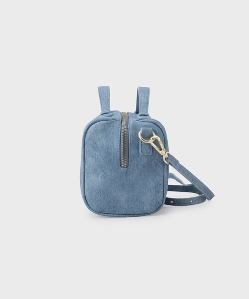 OPAQUE.CLIP(オペークドットクリップ)の「◆【2WAY】スクエアボストンバッグ(ボストンバッグ・レディース・ブルー/ブラック/スモーキーグリーン系・00)」の6枚目の写真