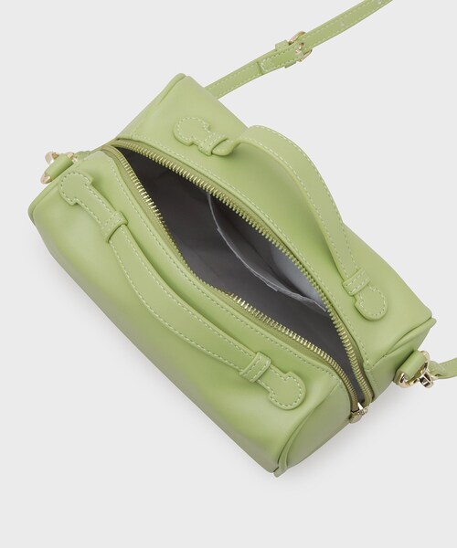 OPAQUE.CLIP(オペークドットクリップ)の「◆【2WAY】スクエアボストンバッグ(ボストンバッグ・レディース・ブルー/ブラック/スモーキーグリーン系・00)」の11枚目の写真