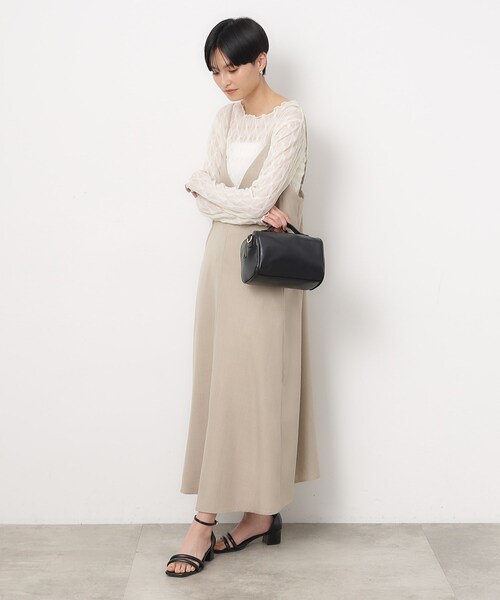 OPAQUE.CLIP(オペークドットクリップ)の「◆【2WAY】スクエアボストンバッグ(ボストンバッグ・レディース・ブルー/ブラック/スモーキーグリーン系・00)」の13枚目の写真