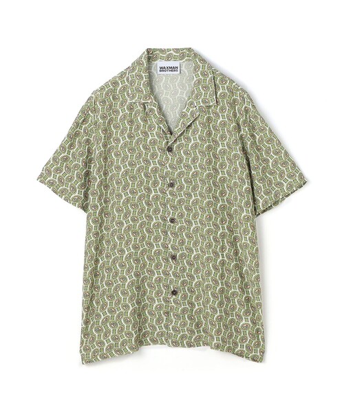 TOMORROWLAND （トゥモローランド）の「Waxman Brothers HAWAII SHIRTS オープンカラーシャツ（シャツ/ブラウス・メンズ・ライトブルー/ライトグリーン・S）」の2枚目の写真