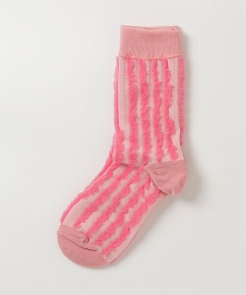 manana suerte（マニャーナスエルテ）の「デザインストライプソックス（ソックス/靴下・レディース・グリーン/ピンク/ブラック・FREE）」の16枚目の写真